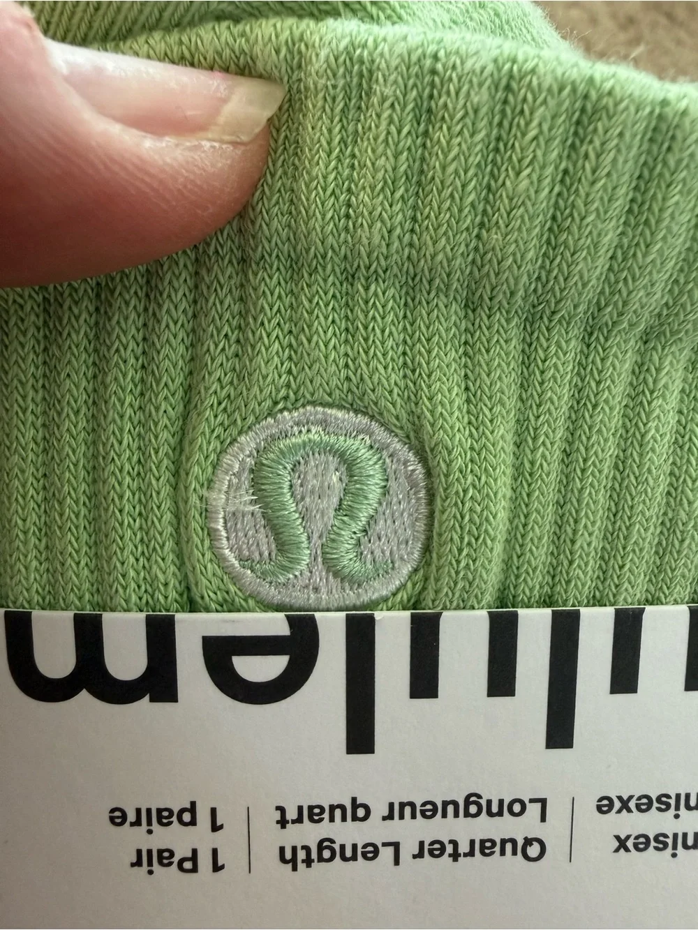 lululemon athletica Quarter-Length Socks - Light Green